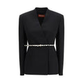 Max Mara Schwarzer Triacetat-Mantel