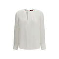 Max Mara Weiße Triacetat-Bluse