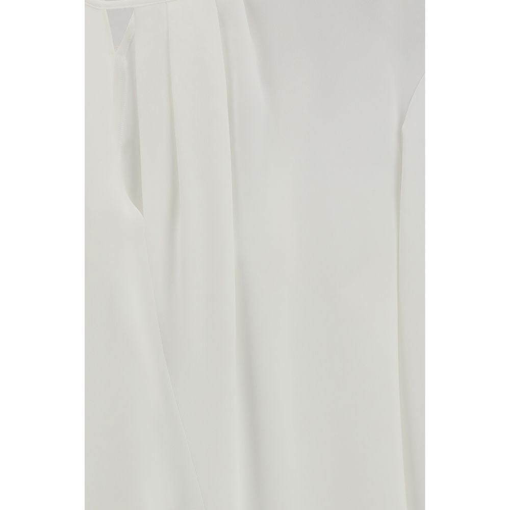 Max Mara Weiße Triacetat-Bluse