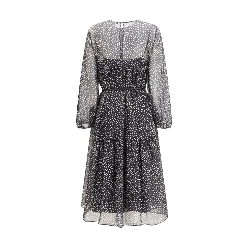 Max Mara Schwarzes Seidenkleid für den Alltag