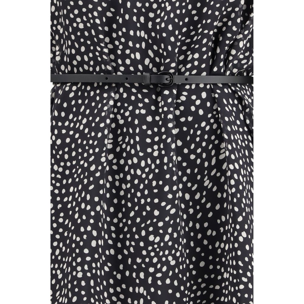 Max Mara Schwarzes Seidenkleid für den Alltag