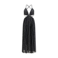 Zimmermann Schwarzes Viskose-Maxikleid
