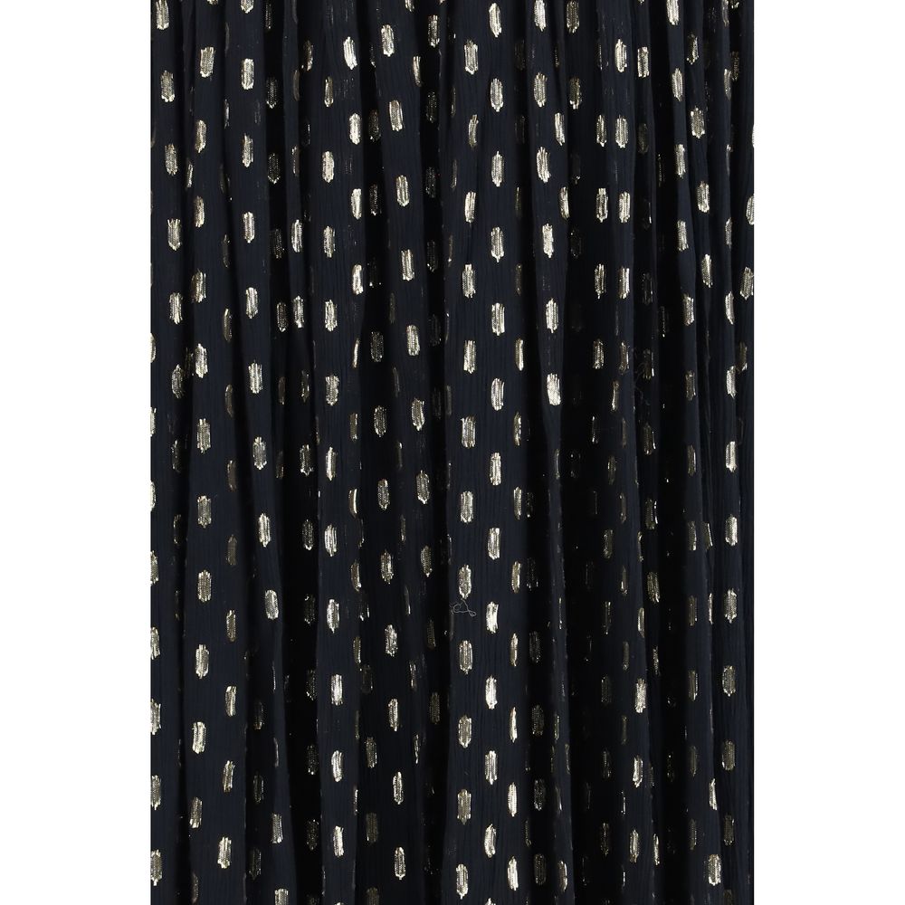 Zimmermann Schwarzes Viskose-Maxikleid