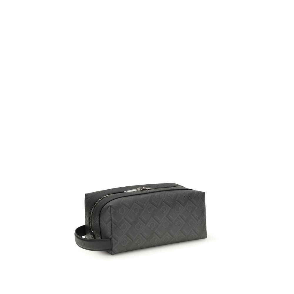 Ferragamo Schwarzes Kalbsleder Bos Taurus Accessoire