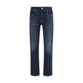 7FOR Schwarze Baumwoll-Jeans mit ausgestelltem Bein