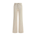 Burberry Beige Baumwoll-Bootcut-Jeans