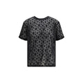 Alexander McQueen Schwarzes Polyamid-T-Shirt