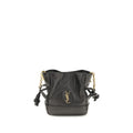 Saint Laurent Black Lambskin Shoulder Bag Ovis Aries Aries