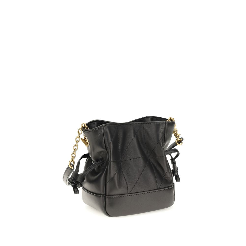Saint Laurent Black Lambskin Shoulder Bag Ovis Aries Aries