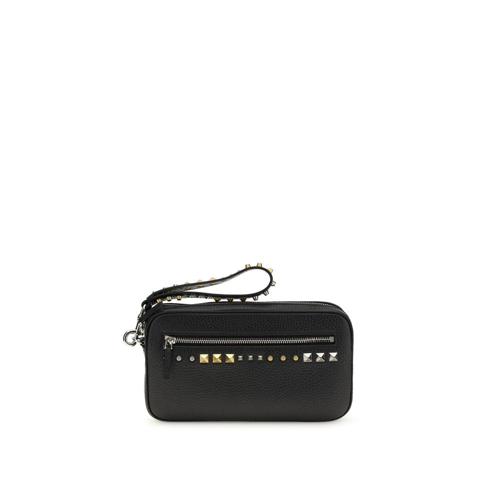 Valentino Garavani Schwarze Kalbsleder Bos Taurus Accessoires