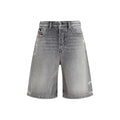 Diesel Graue Cargoshorts aus Baumwolle