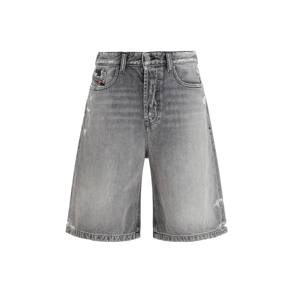 Diesel Graue Cargoshorts aus Baumwolle