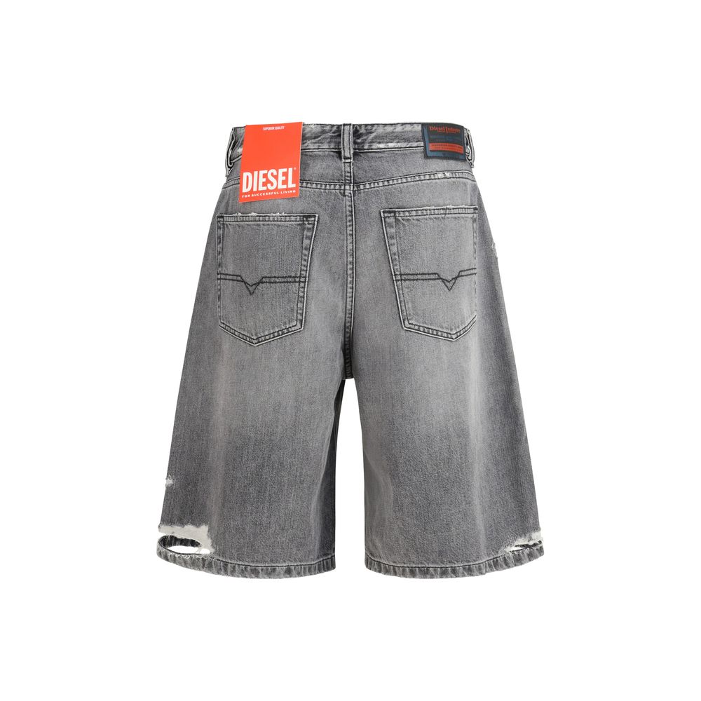 Diesel Graue Cargoshorts aus Baumwolle