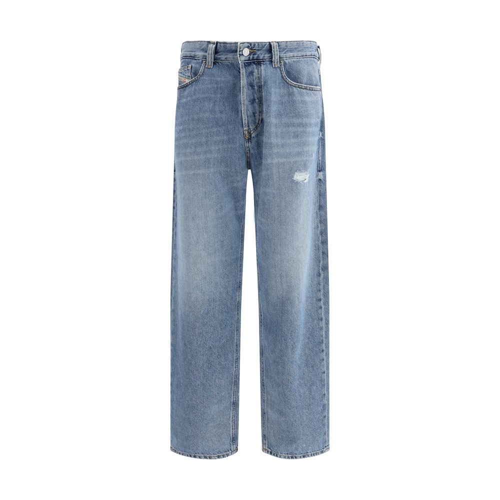 Diesel Blaue Jeans aus Baumwolle im Relaxed Fit