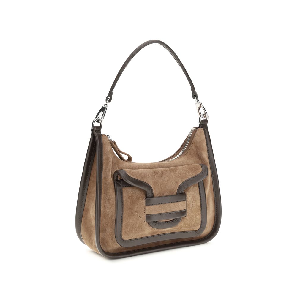 Pierre Hardy Brown Calfskin Bos Taurus Shoulder Bag