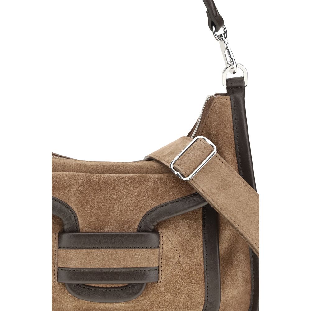 Pierre Hardy Brown Calfskin Bos Taurus Shoulder Bag