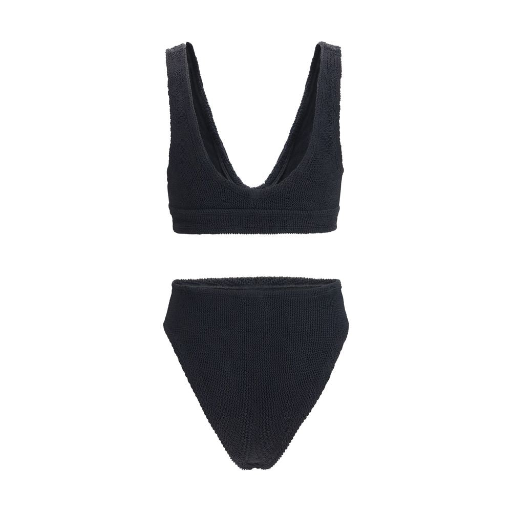 Hunza G Schwarzer Bikini aus Polyamid