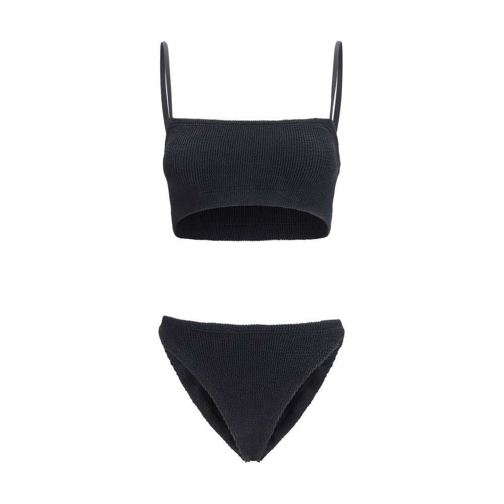 Hunza G Schwarzer Bikini aus Polyamid