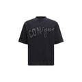 Dsquared² Schwarzes Baumwoll-T-Shirt