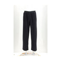 MM6 Black Cotton Casual Trousers