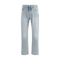 Haikure Blue Straight-Cut Cotton Jeans