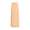 Kristina Ti Orange Long Silk Skirt