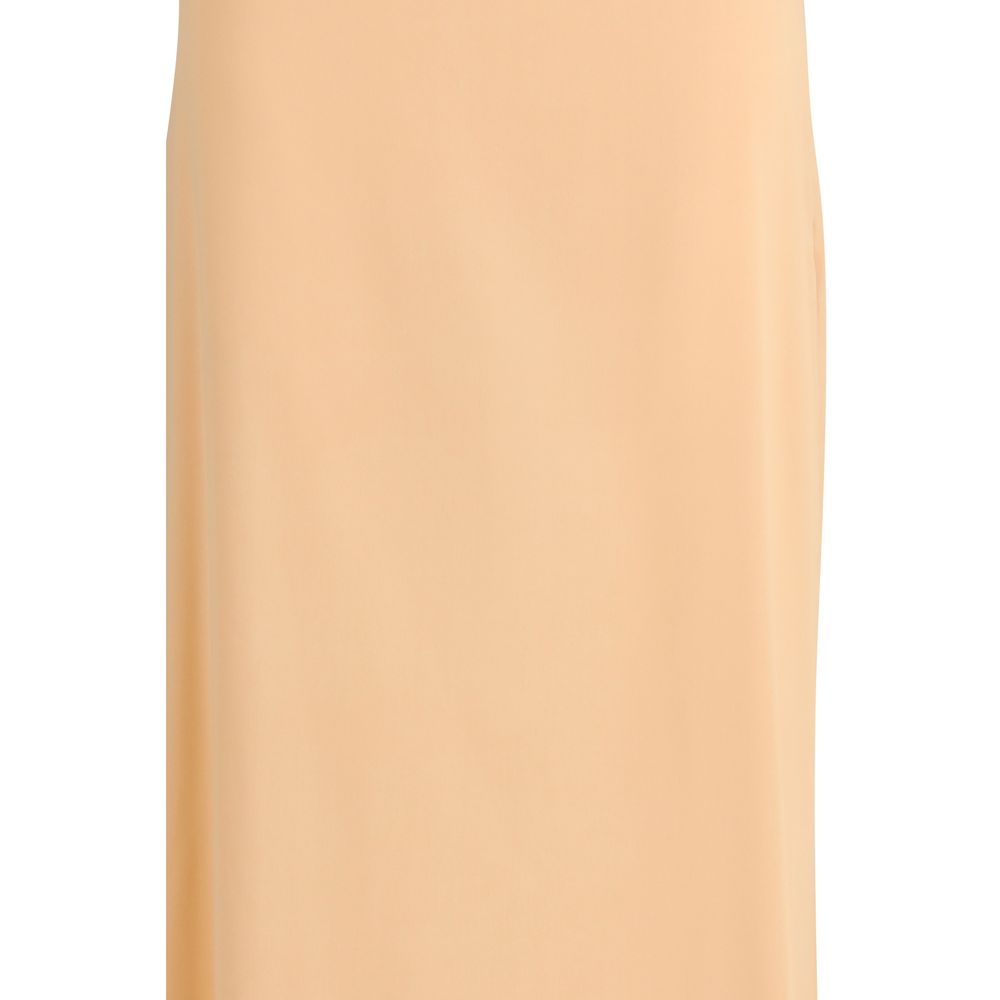Kristina Ti Orange Long Silk Skirt
