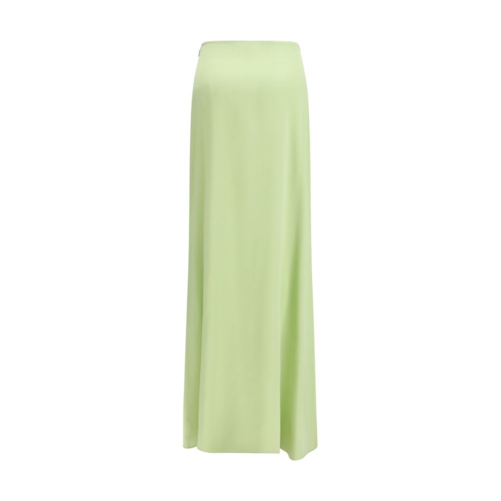Kristina Ti Long Silk Skirt in Bicolor