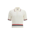 Thom Browne Weißes Poloshirt aus Baumwolle
