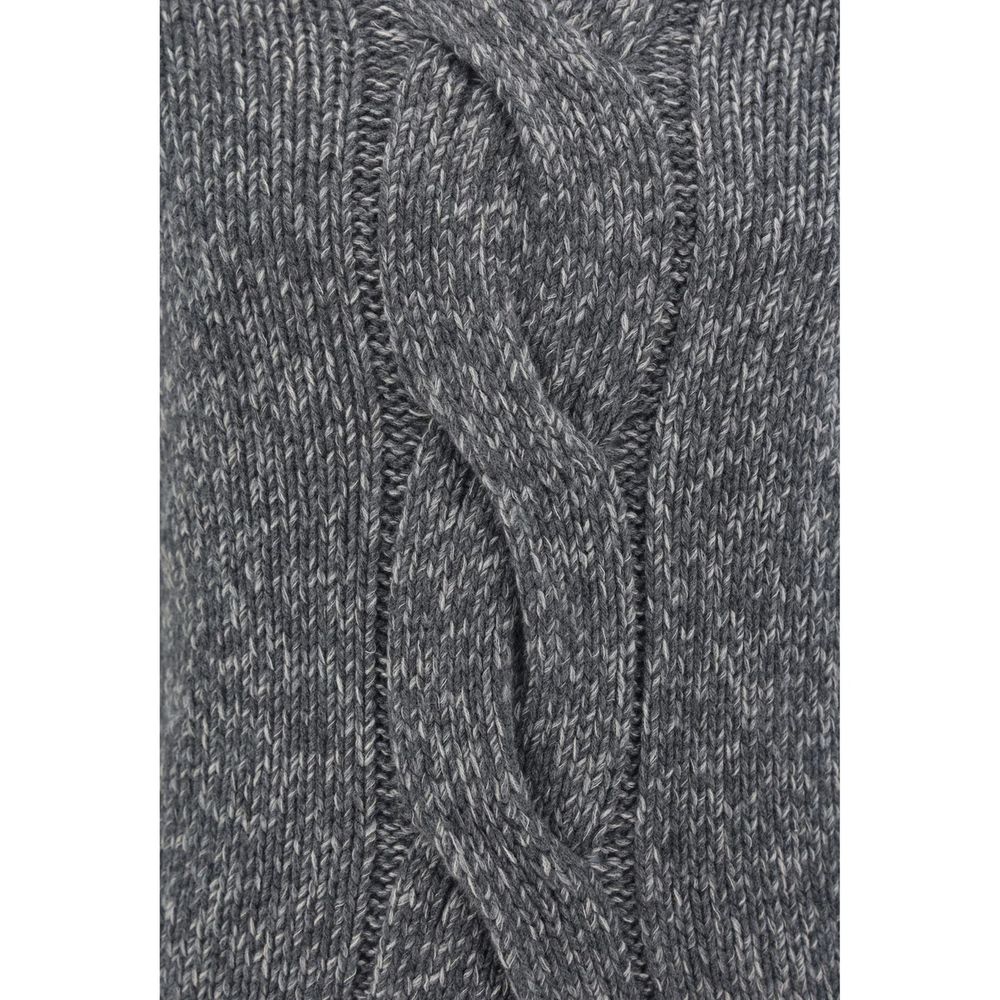 Brunello Cucinelli Grey Cashmere Sweater