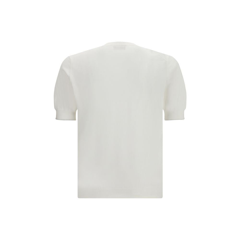 Brunello Cucinelli Weißes Baumwoll-T-Shirt