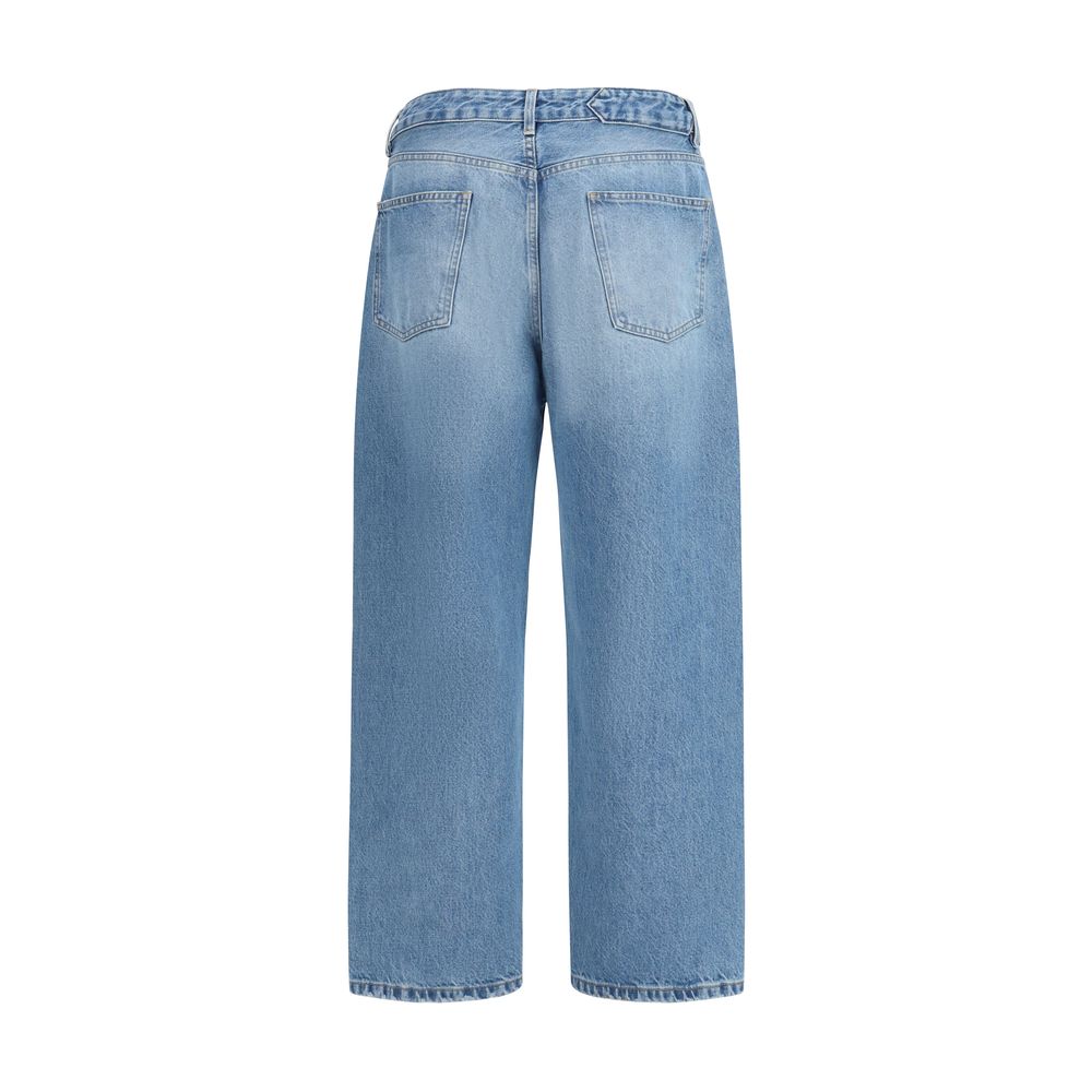 Jacquemus Blaue Jeans aus Polyester-Denim