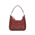 Pierre Hardy Shoulder Bag Bos Taurus in burgundy calfskin