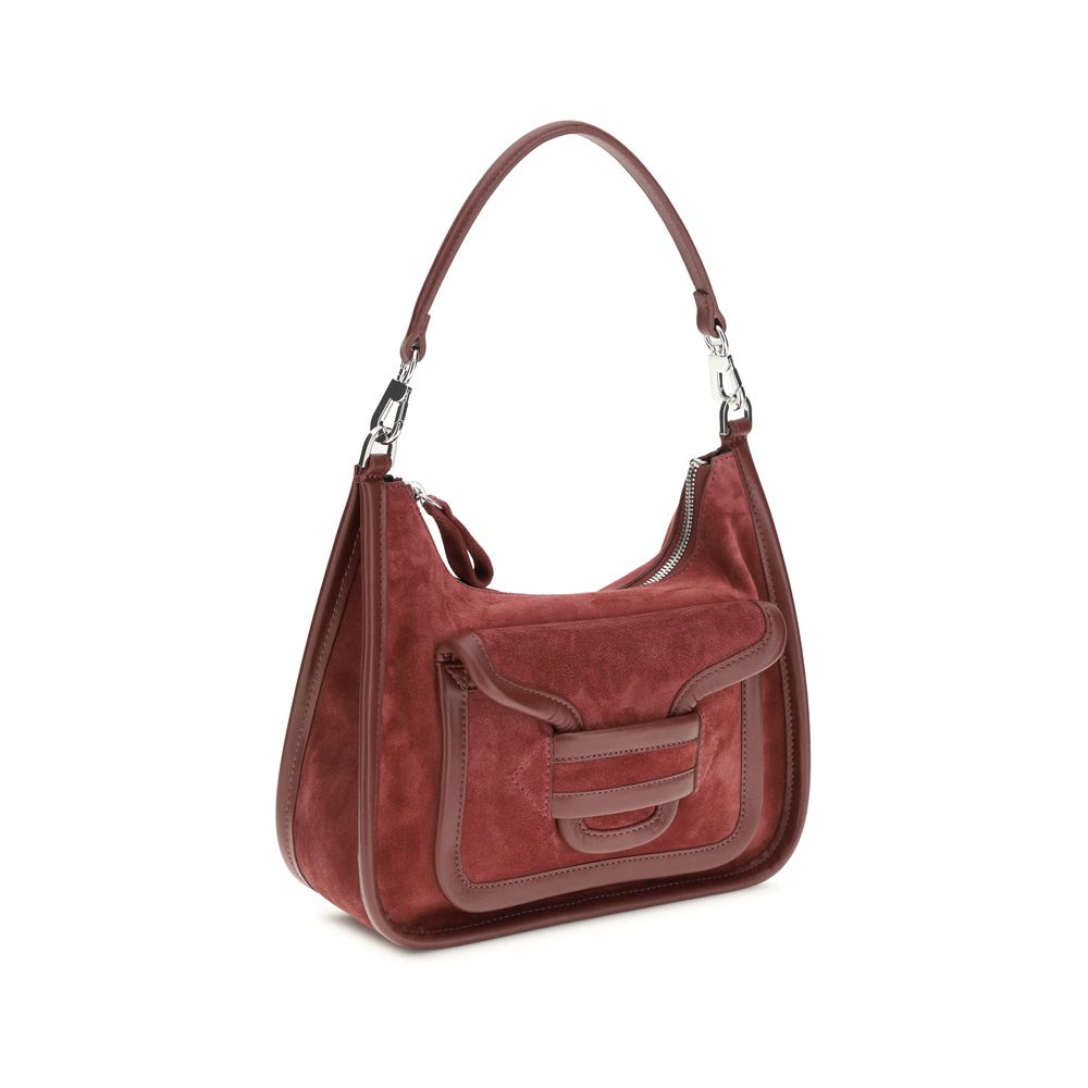Pierre Hardy Shoulder Bag Bos Taurus in burgundy calfskin