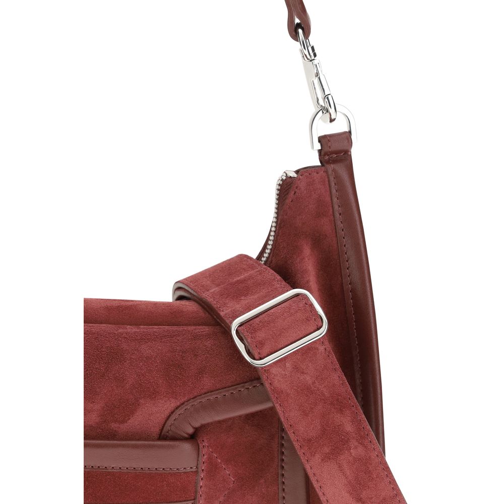 Pierre Hardy Shoulder Bag Bos Taurus in burgundy calfskin