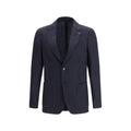 Lardini Blauer Blazer aus Fleece-Wolle