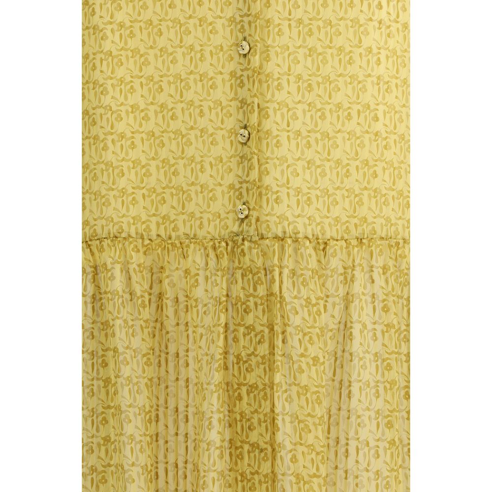 Kristina Ti Two-Tone Silk Maxi Skirt