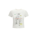 MM6 Weißes Baumwoll-T-Shirt