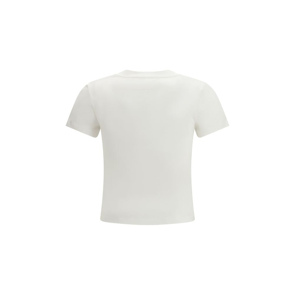 MM6 Weißes Baumwoll-T-Shirt