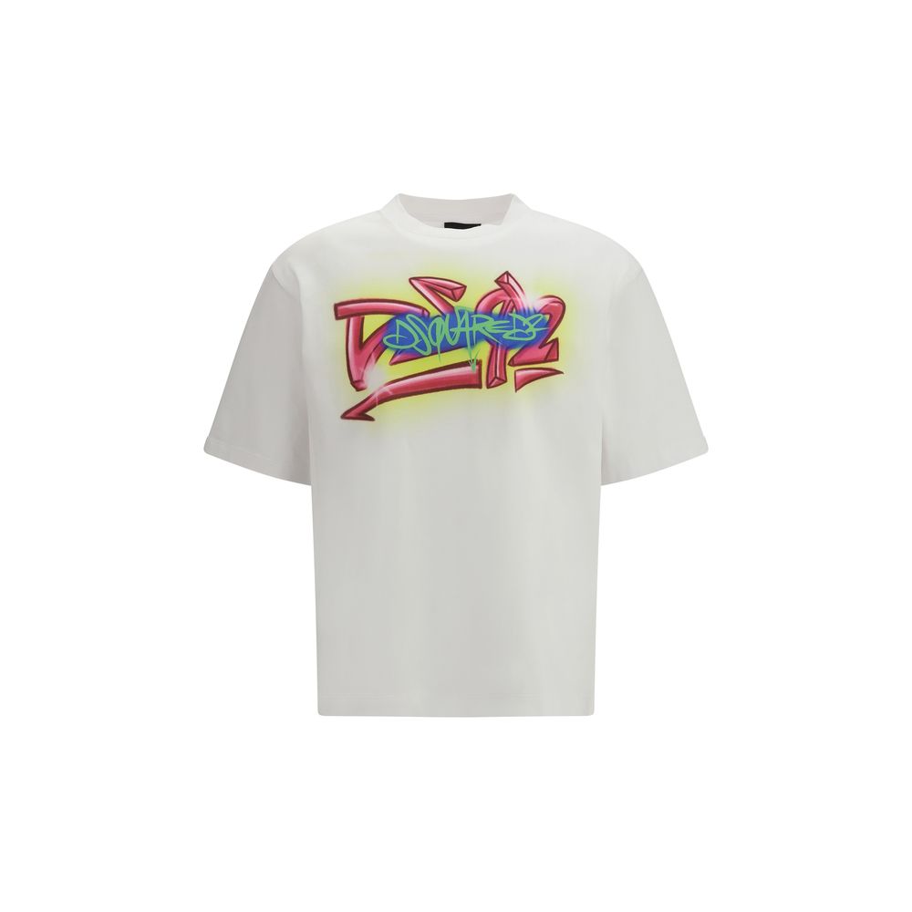 Dsquared² Weißes Baumwoll-T-Shirt
