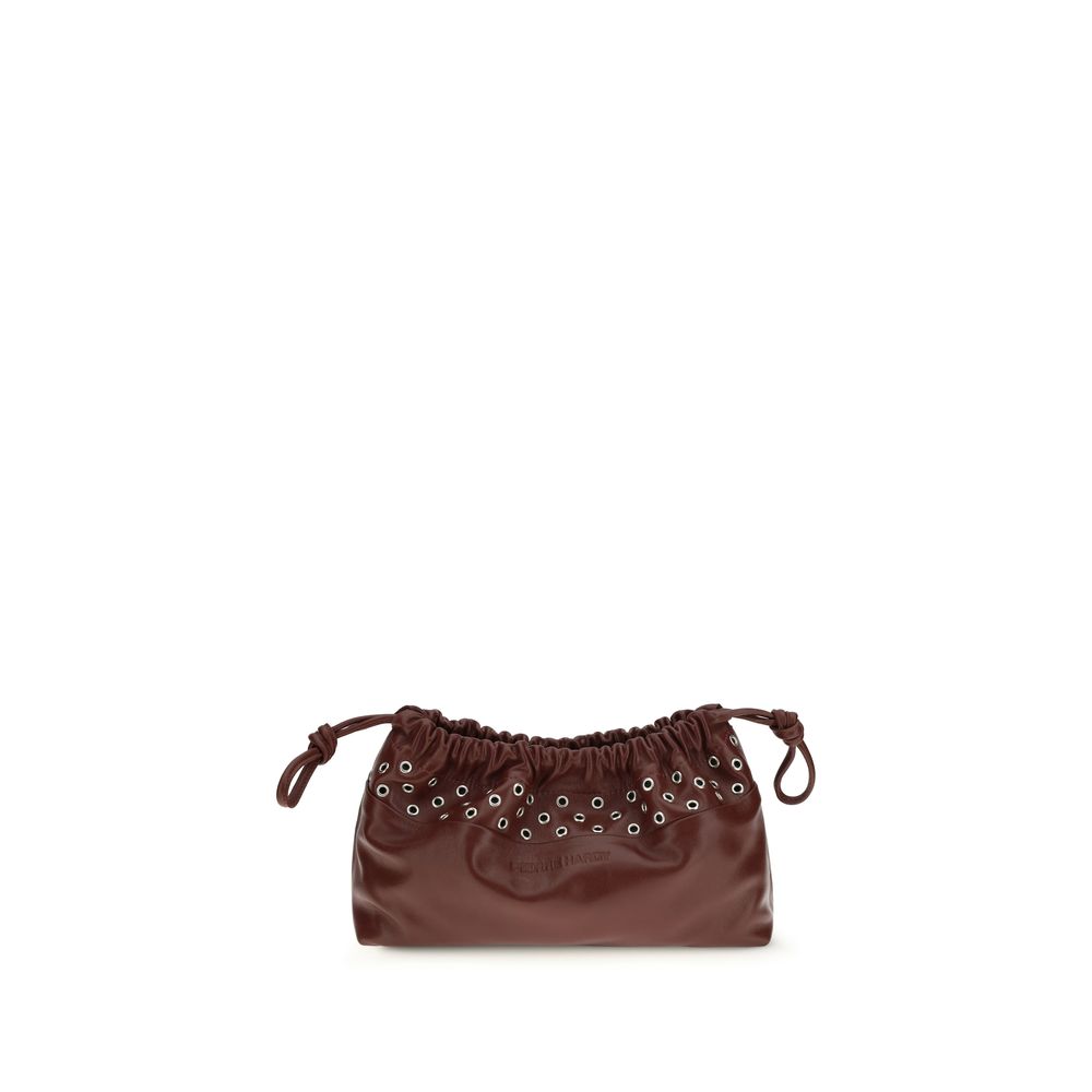 Pierre Hardy shoulder bag in burgundy lambskin Ovis Aries Aries