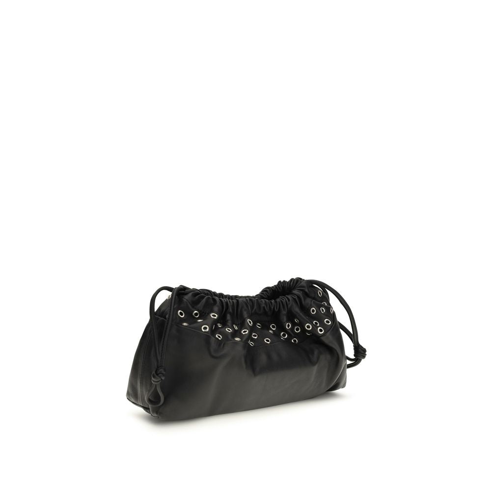 Pierre Hardy Schwarze Lammleder Schultertasche Ovis Aries Aries