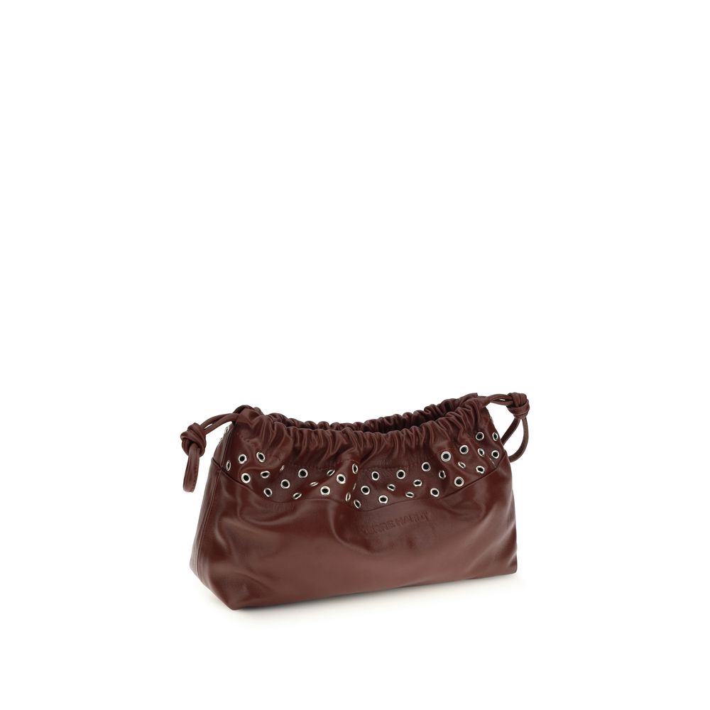 Pierre Hardy shoulder bag in burgundy lambskin Ovis Aries Aries