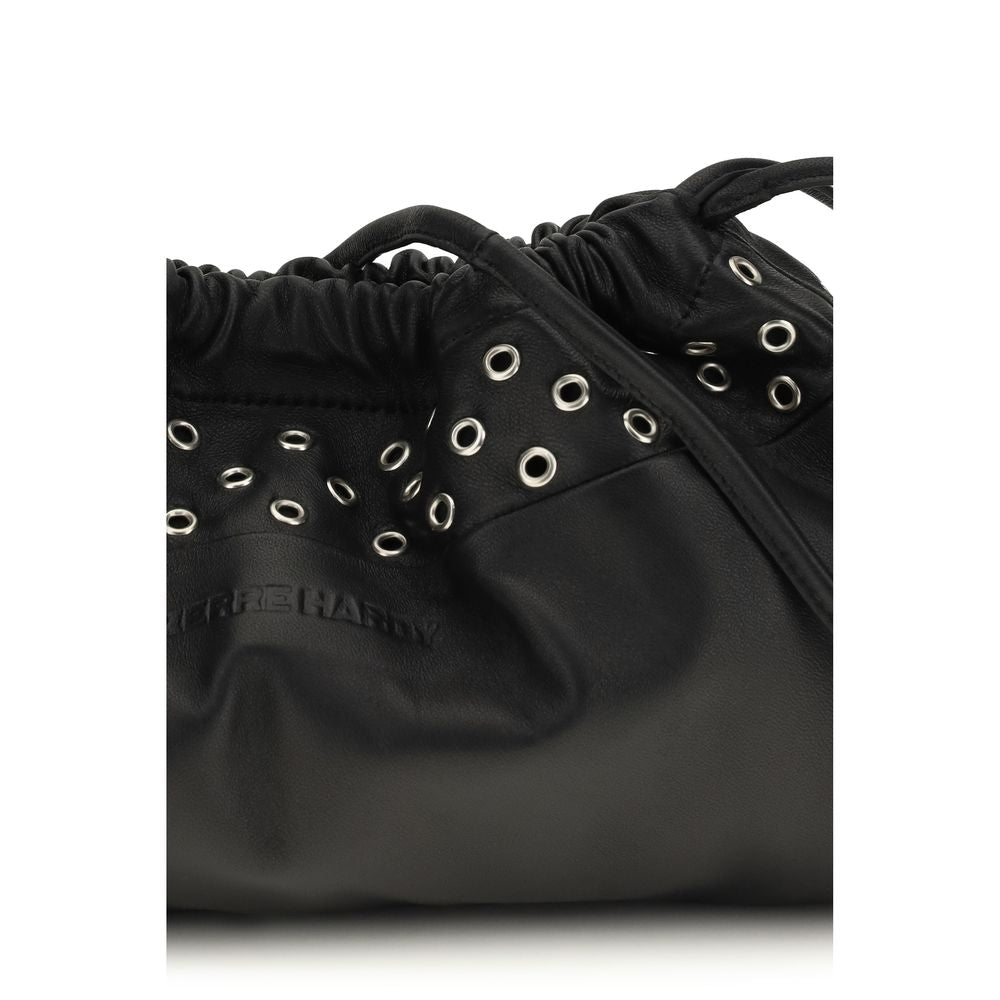 Pierre Hardy Schwarze Lammleder Schultertasche Ovis Aries Aries