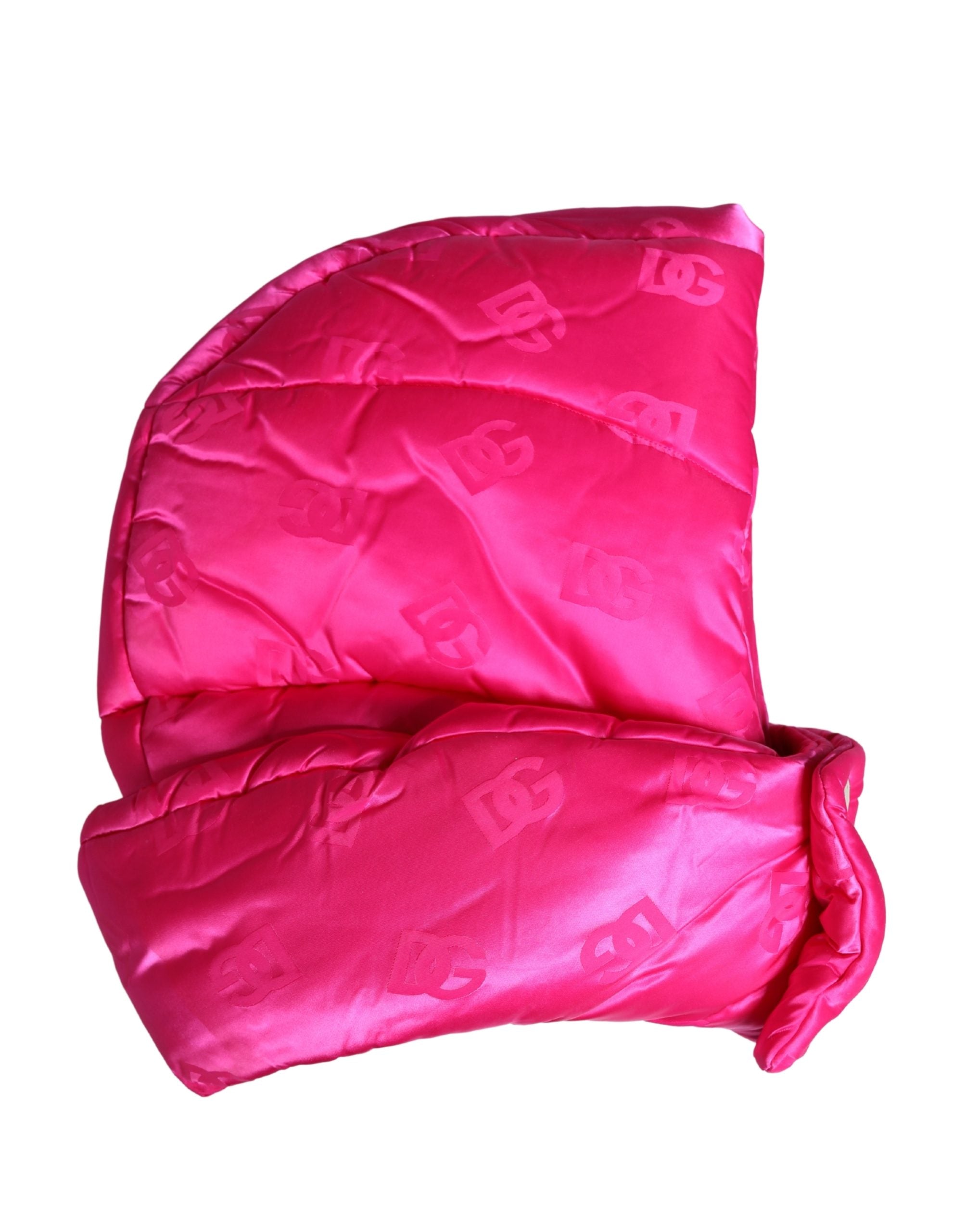 Dolce & Gabbana Men's Pink Logo Print Full Head Scarf Hat