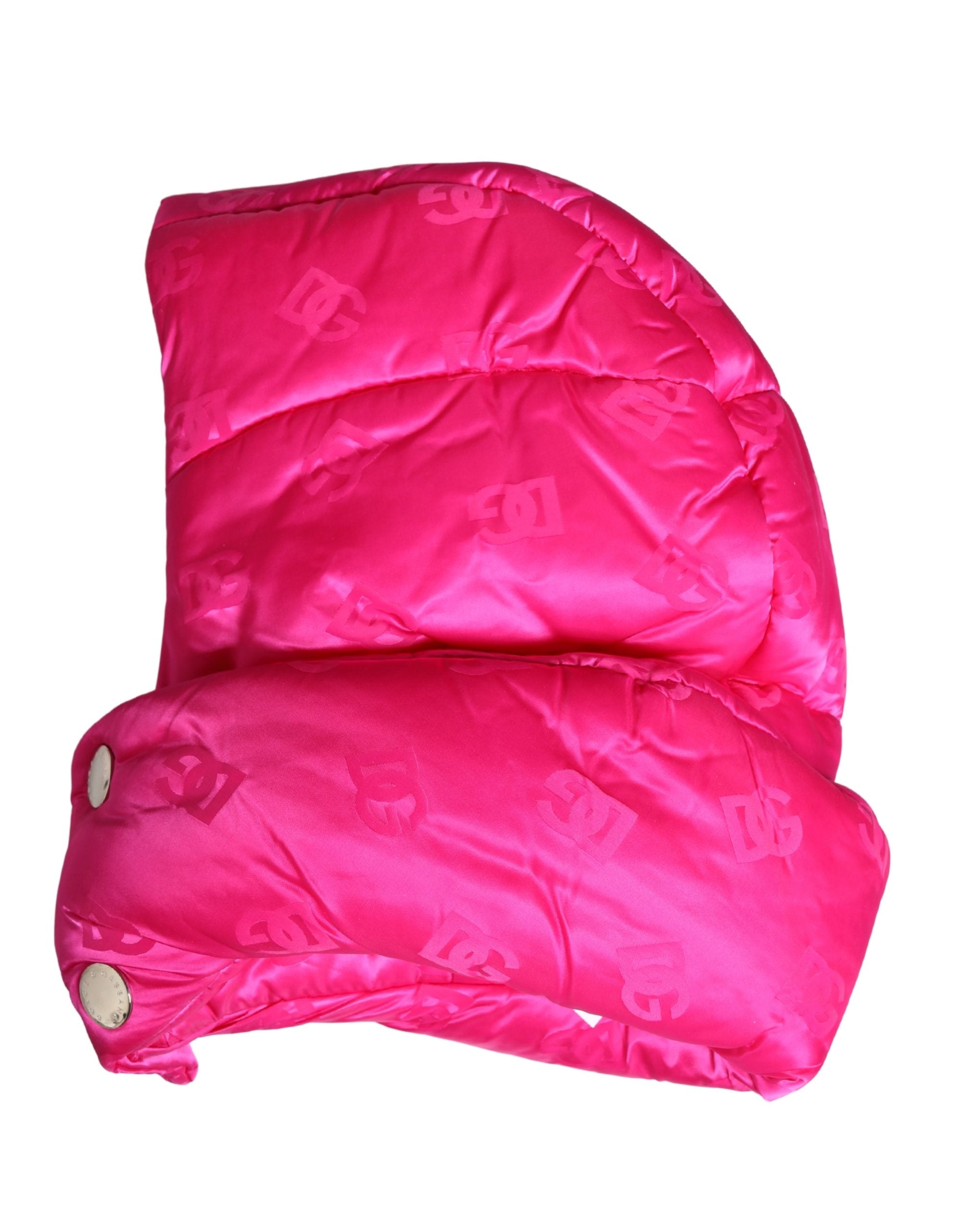 Dolce & Gabbana Men's Pink Logo Print Full Head Scarf Hat