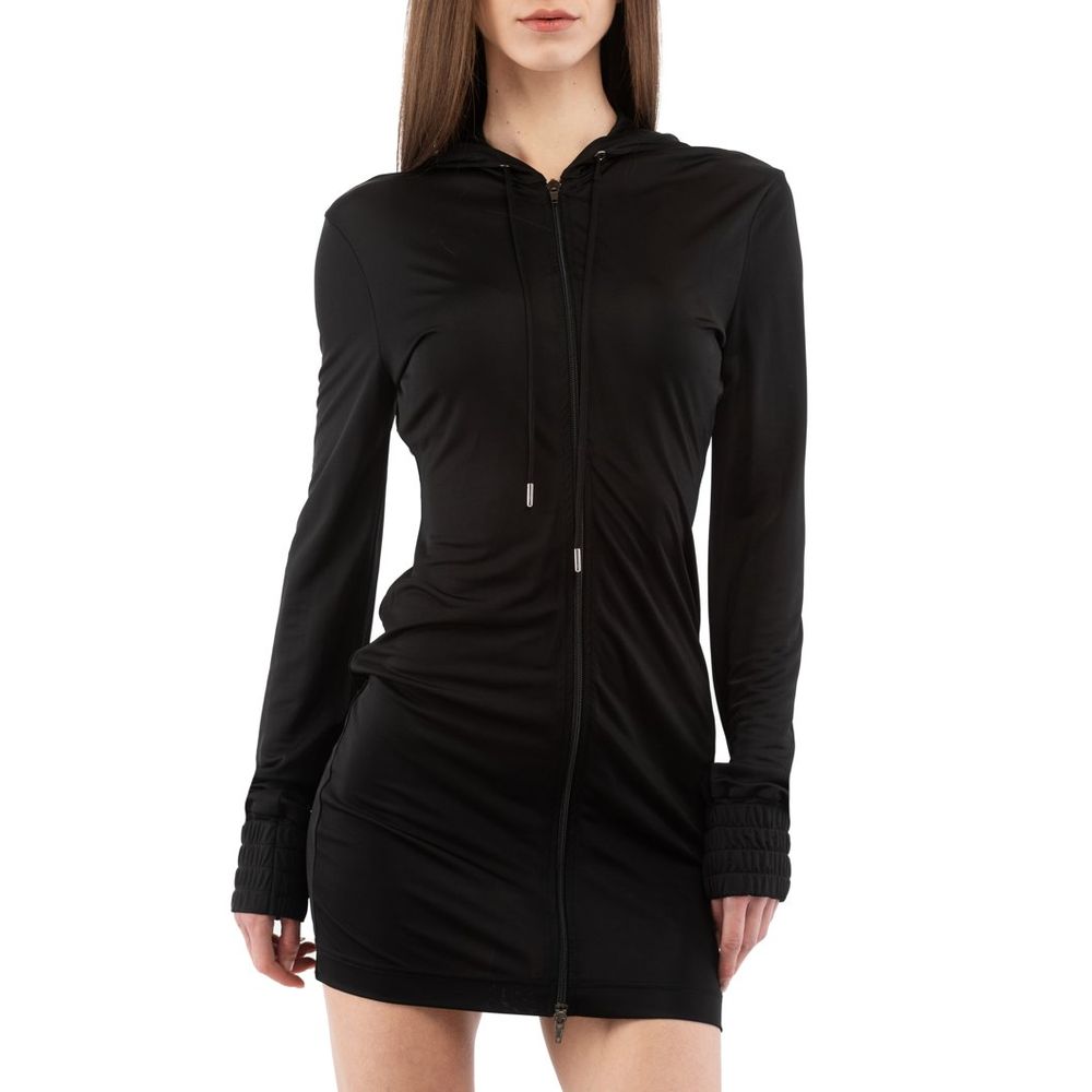 Moschino Schwarzes Viskose-Freizeitkleid