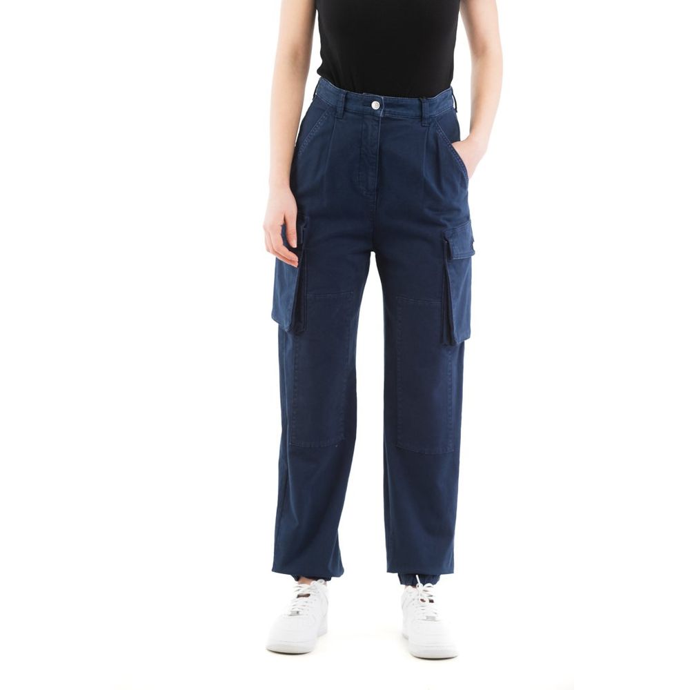 Moschino Zweifarbige Cargohose aus Baumwolle
