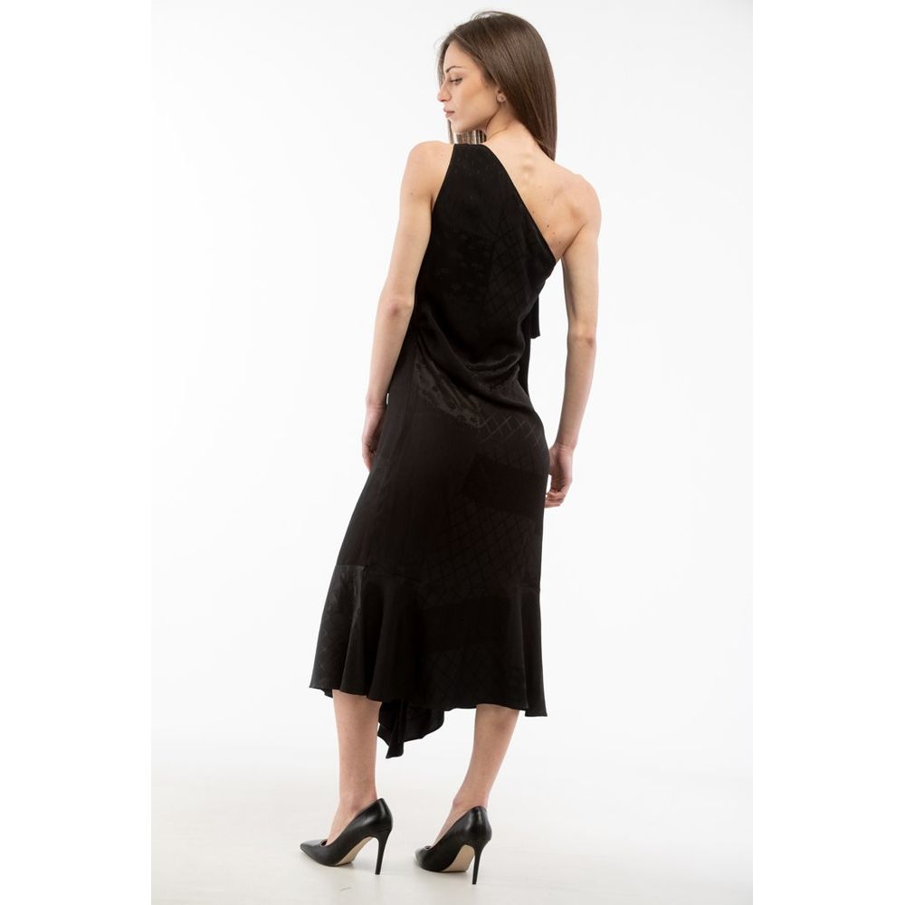 Moschino Schwarzes Viskose-Freizeitkleid
