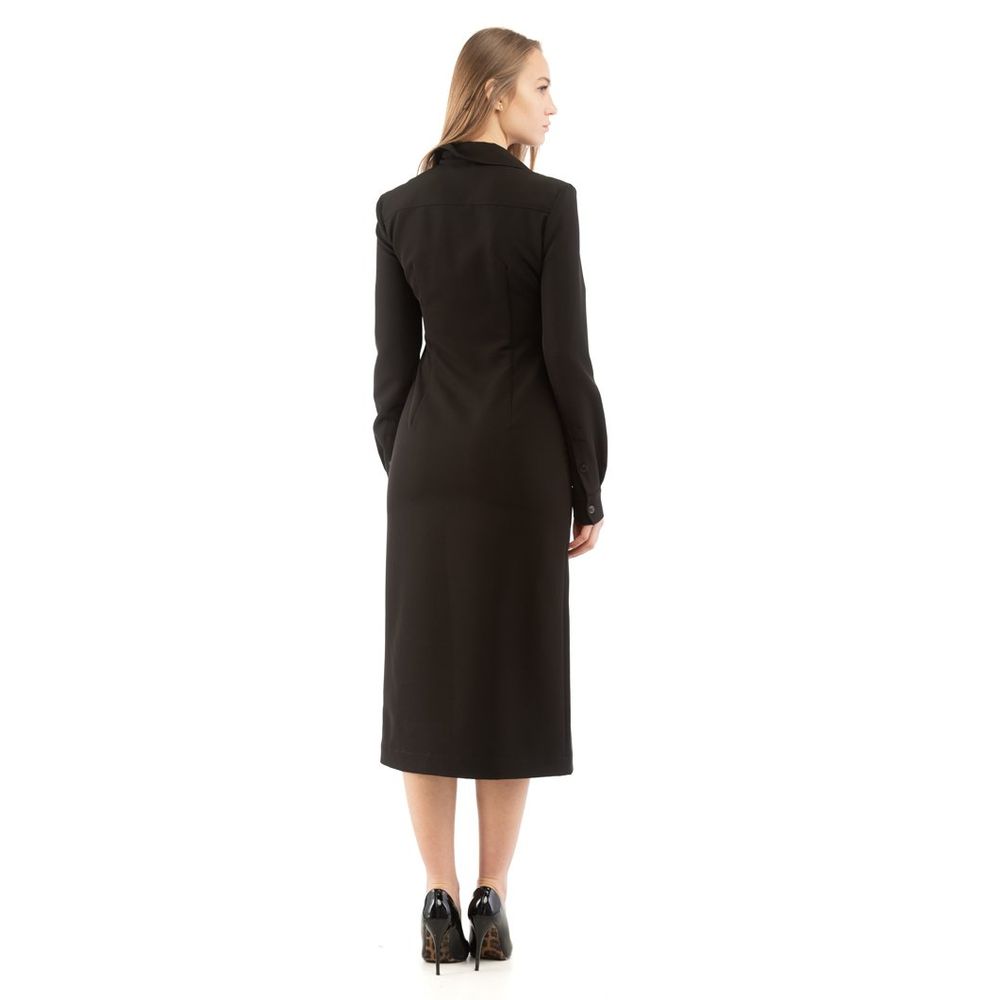 Moschino Schwarzes Freizeitkleid aus Polyester